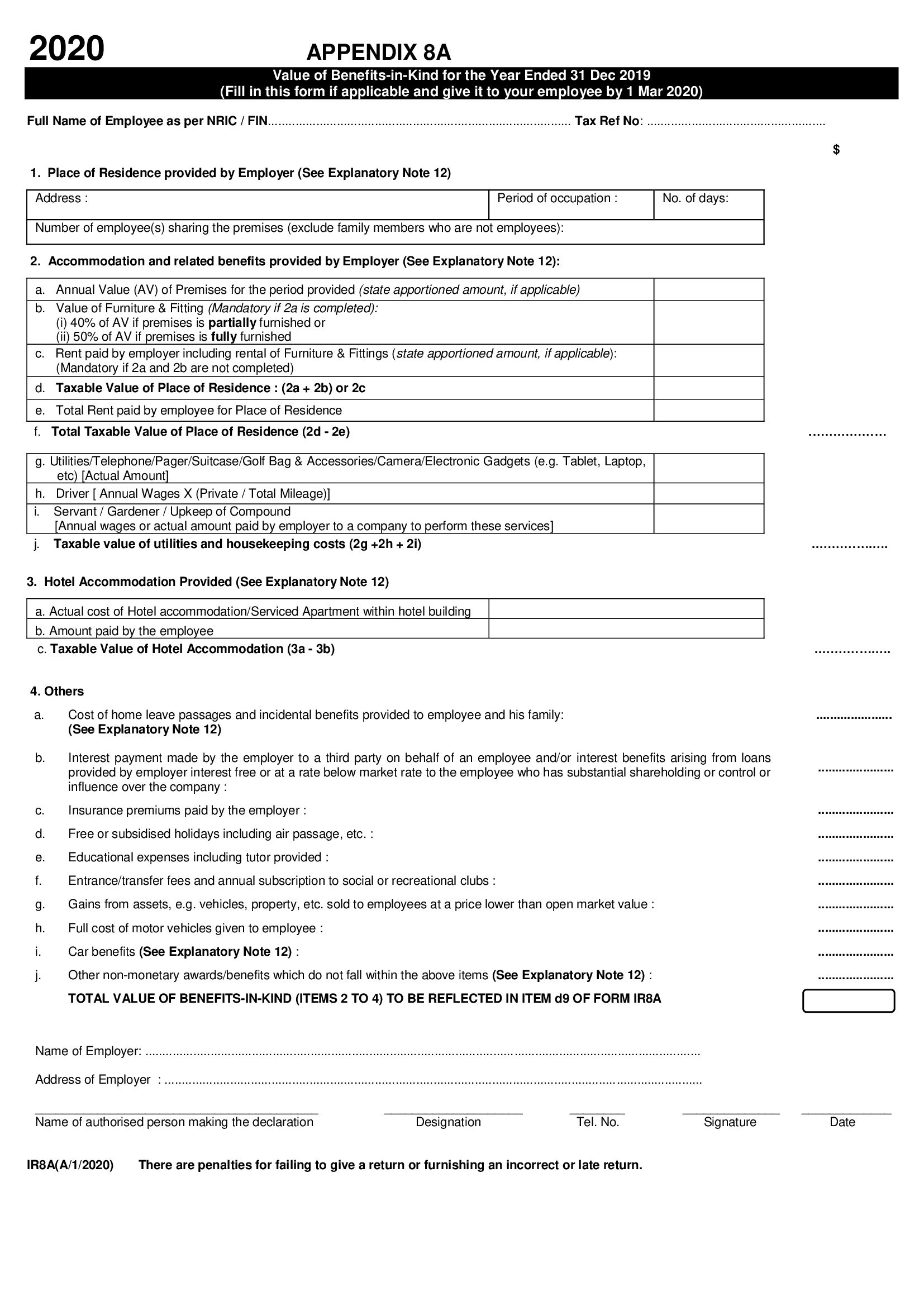 Appendix 8A example