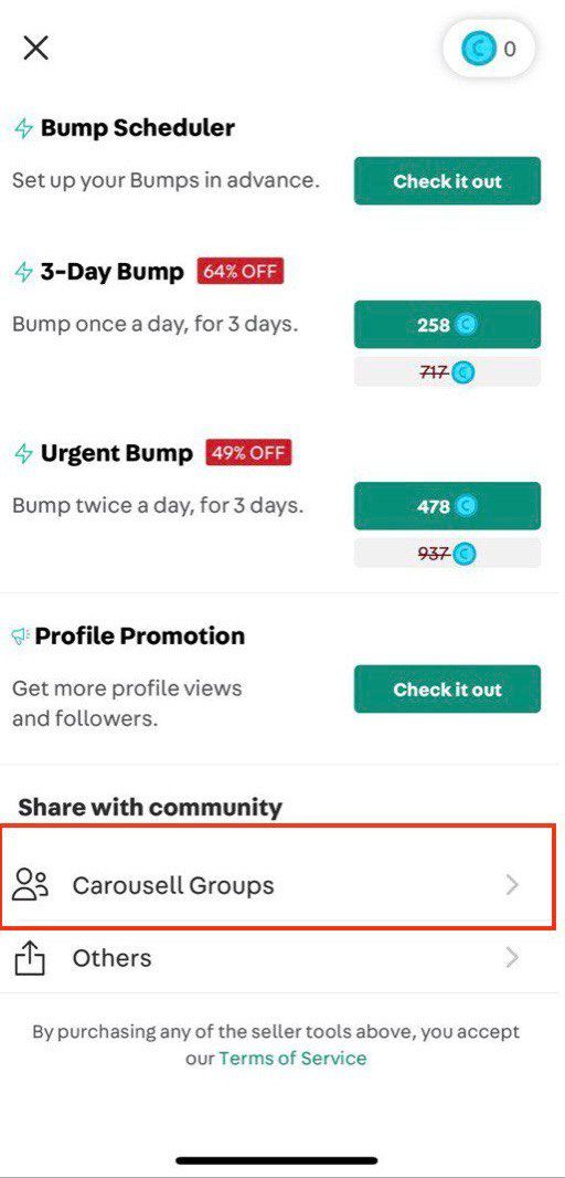 Carousell Groups